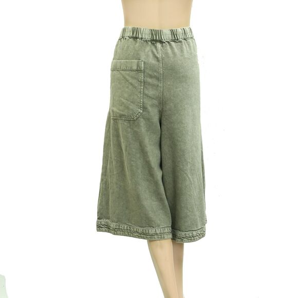 Pilcro Anthropologie Pull-On Gaucho Capri Pants Wide Leg Cropped 1X-PS 279853 - Picture 8 of 9